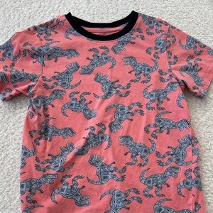 Dinosaur Adventure Kids T-Shirt - Coral